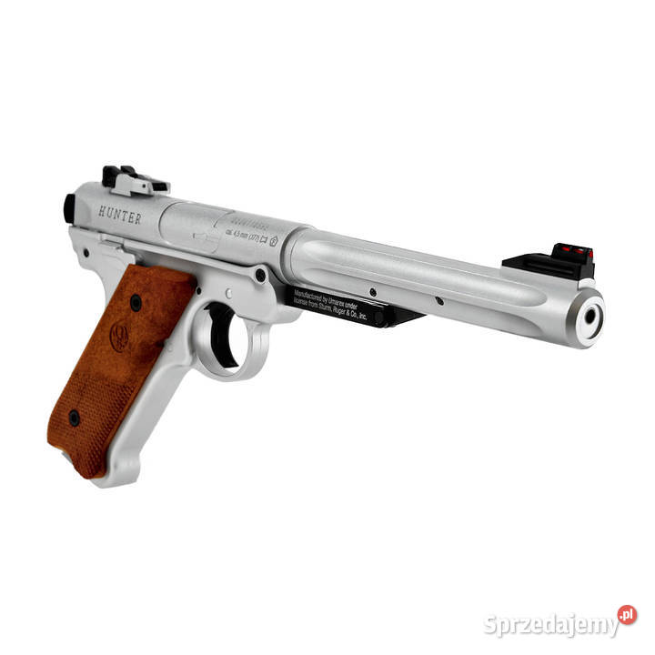 Pistolet wiatrówka Ruger Mark IV 45 mm srebrny Sporty strzeleckie i myślistwo Warszawa
