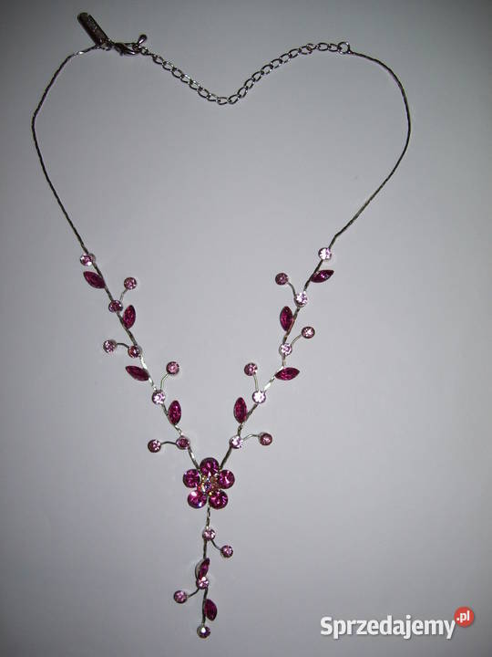 Naszyjnik delikatna róż Chełm sprzedam
