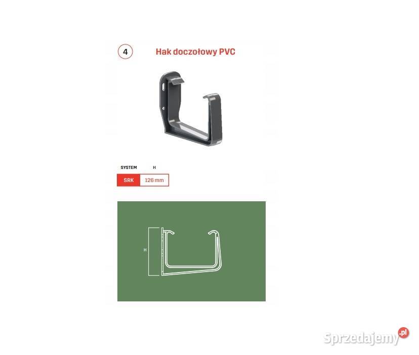 Krop uchwyt doczołowy rynny kwadratowej 135 Dom i Ogród sprzedam