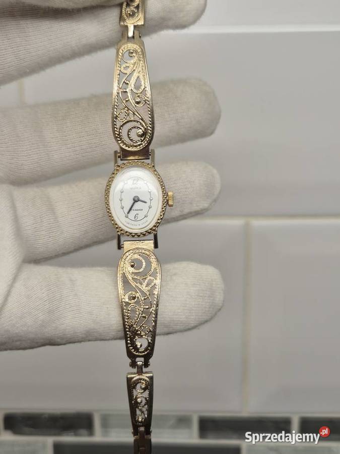 Damski ażurowy zegarek Czajka Chorzów