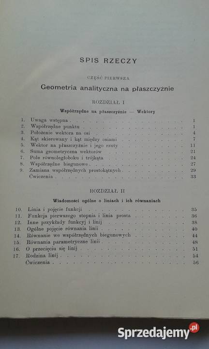 Geometria analityczna Witold Pogorzelski pomorskie Gdynia