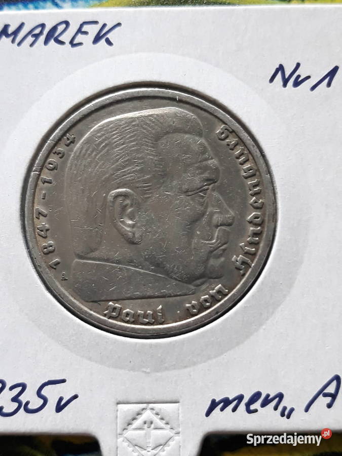 5 Marek Paul von Hindenburg 1935 rmen A 1 Antyki, Sztuka, Kolekcje Konin