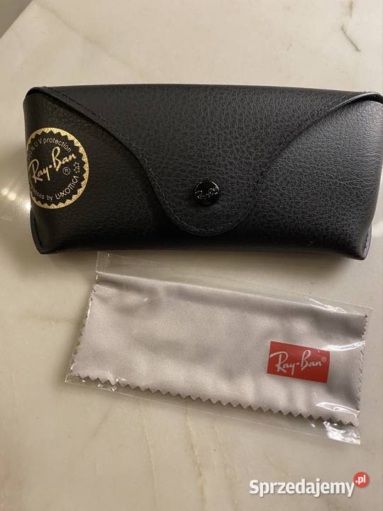 Oryginalne czarne etui na okulary RayBan Dębica