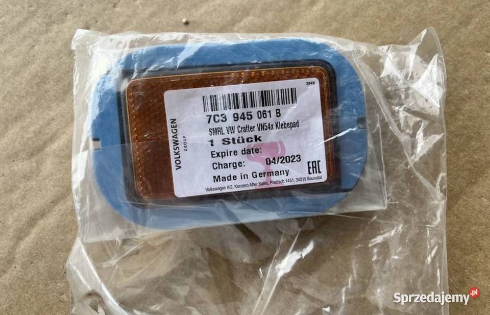 LAMPKA BOCZNA ODBLASK VW CRAFTER 7C3945061B Międzychód