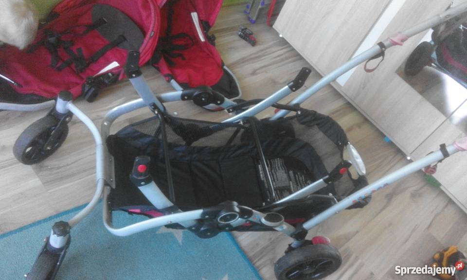 Wózek bliźniaczy używany Zdejmowana tapicerka  pomorskie Chojnice