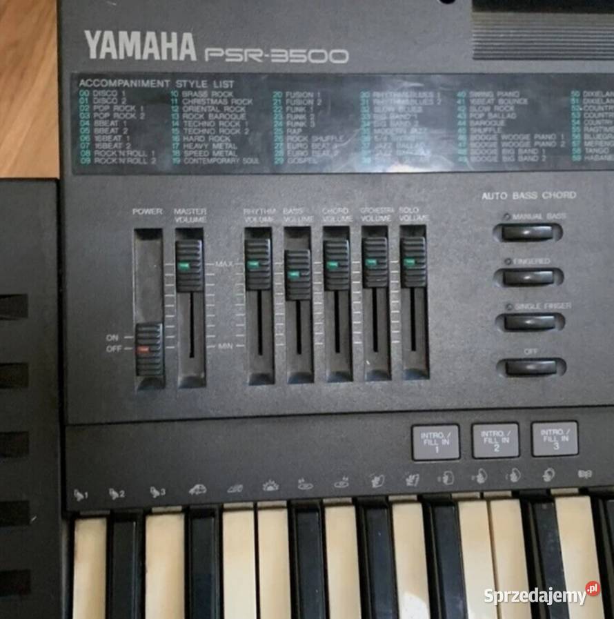 Yamaha Psr 3500 pełnym serwisie czuszczeniu