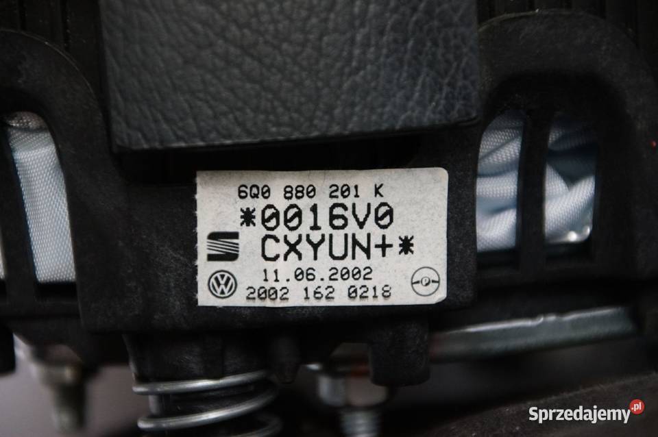 PODUSZKA AIRBAG VOLKSWAGEN POLO 9N 6Q0880201K Lipno