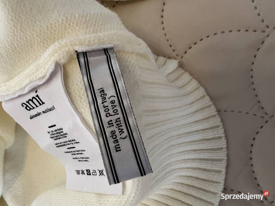 Golf biały rozmiar M wełna wielkopolskie Kalisz