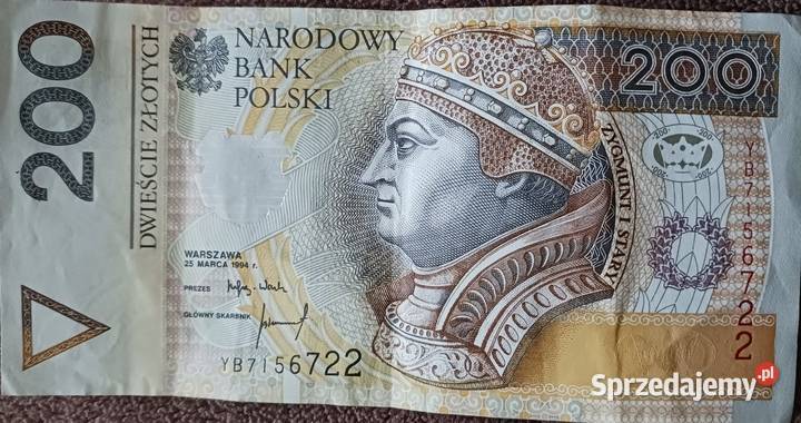 200 Zygmunt I Starypierwszy emisji 1994 r seria