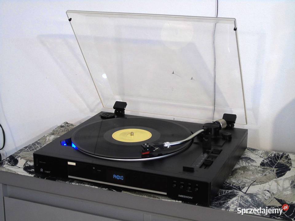 Gramofon USB mp3 rec Medion Automat DOSTAWA Gramofony