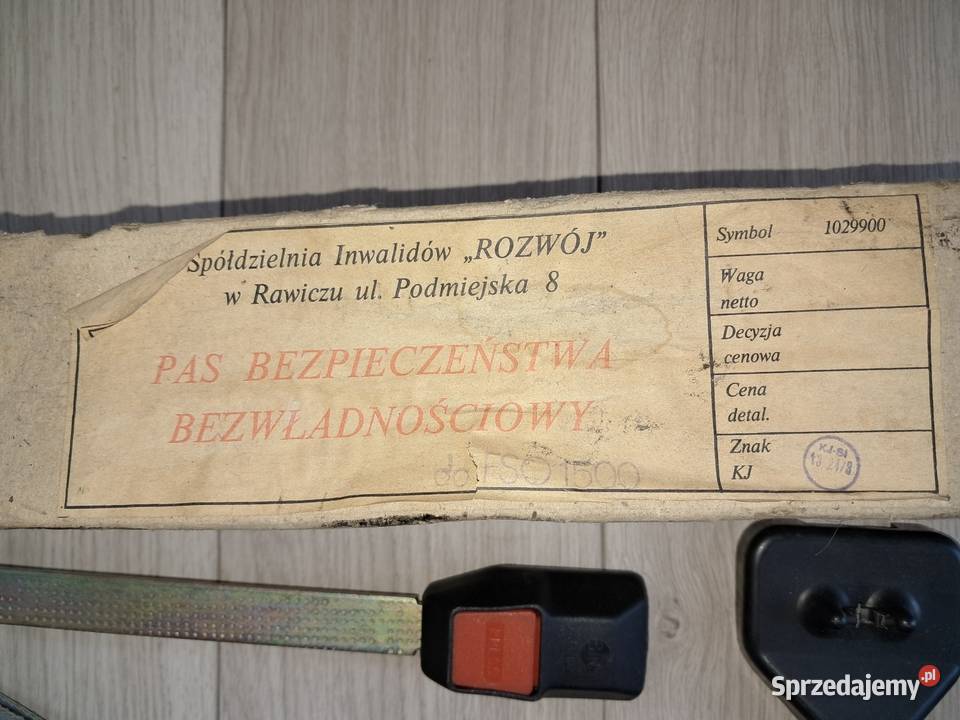Pasy bezpieczeństwa fiat 125p polonez wartburg Pasy bezpieczeństwa Siedlce