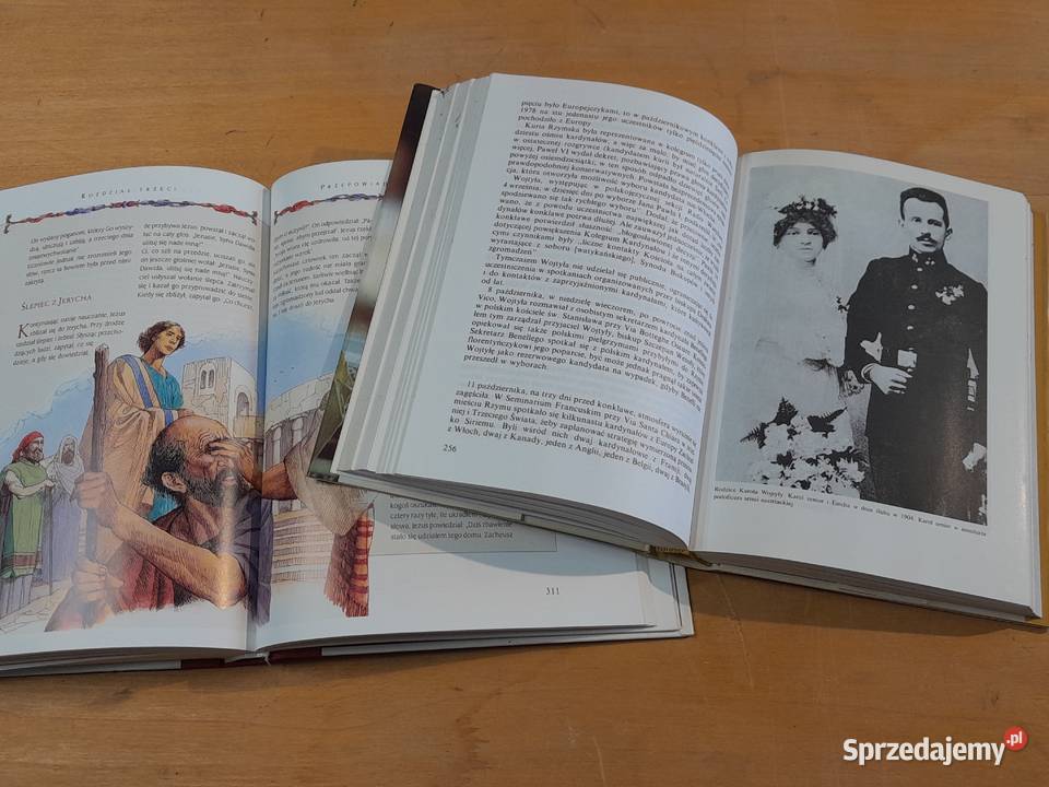 Dwie książki Biblia Stary i nowy testament śląskie Dąbrowa Górnicza