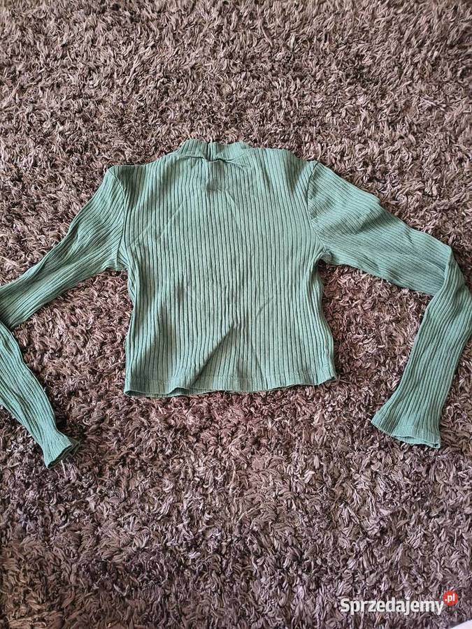 bluzka z długim rękawem zielony Odzież damska Mościska sprzedam