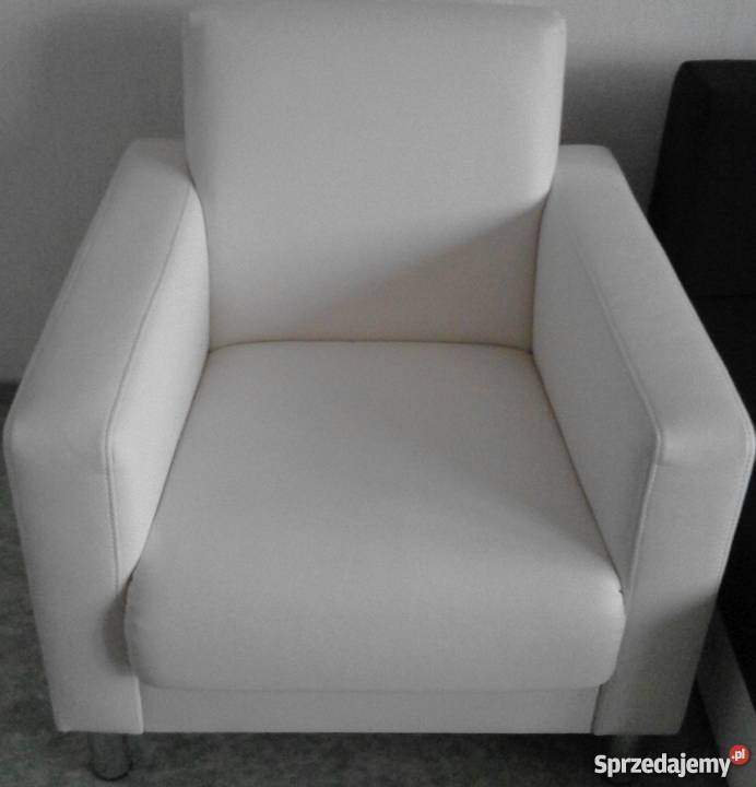 FOTELE BIAŁE marka PMW SKÓRA modyfikowana Gdynia sprzedam