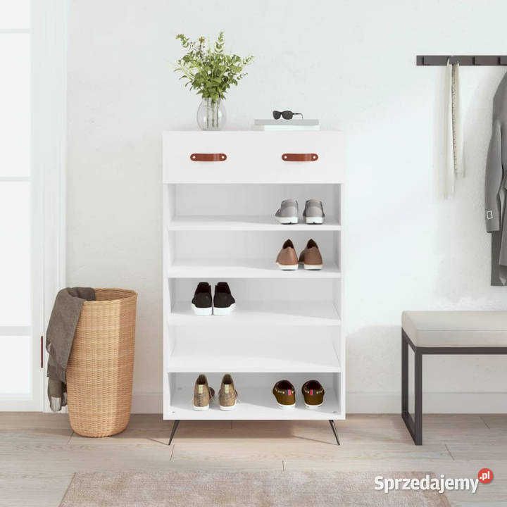 Szafka na buty biała 60x35x105 materiał Warszawa