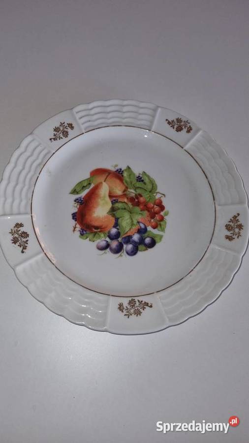 Talerz Motyw Owoce Porcelana Francuska Limoges sprzedam