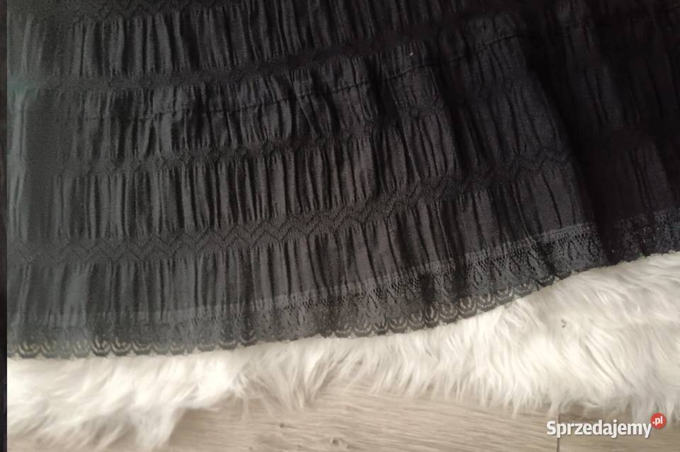 Spódnica długa czarna rozkloszowana 2YK oversize Krosno sprzedam