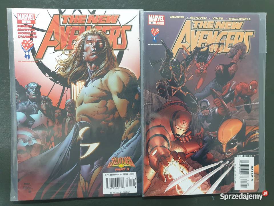 Avengers 14 oryginalnych komiksów Marvel USA Amerykańskie Gdynia