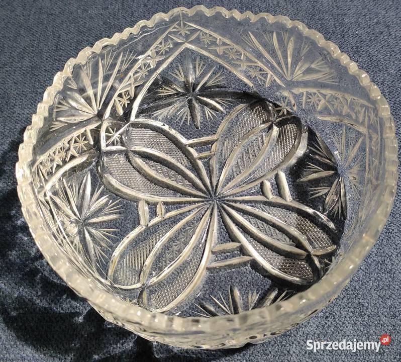 Zestaw szkła kryształowego miseczki patera i Zastawa stołowa Bielsko-Biała