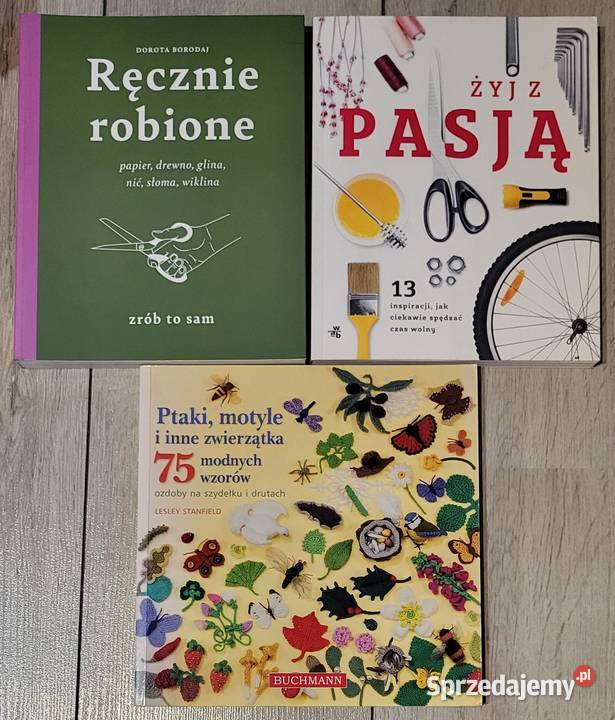 Ręcznie robione Żyj z pasją Ozdoby na szydełku i ISBN 9788376703305 Ząbki