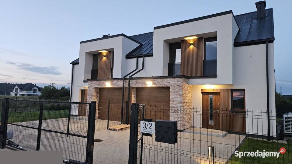 165 m2 duży ogród gotowy bliźniak Kampinos 495m2