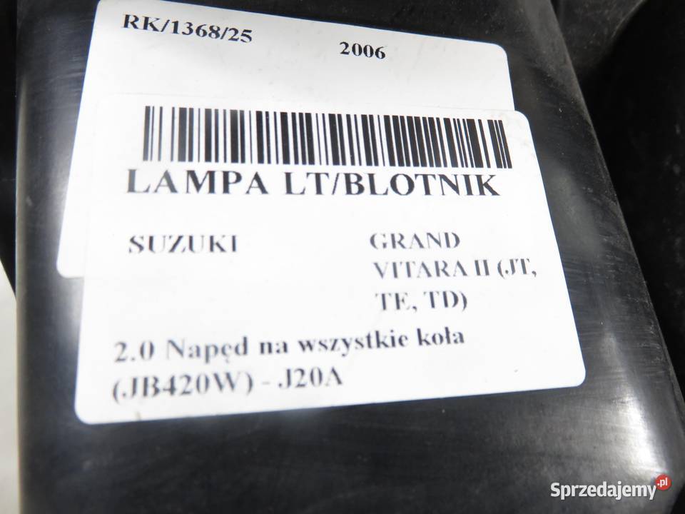 LAMPA LEWA TYLNA SUZUKI GRAND VITARA II