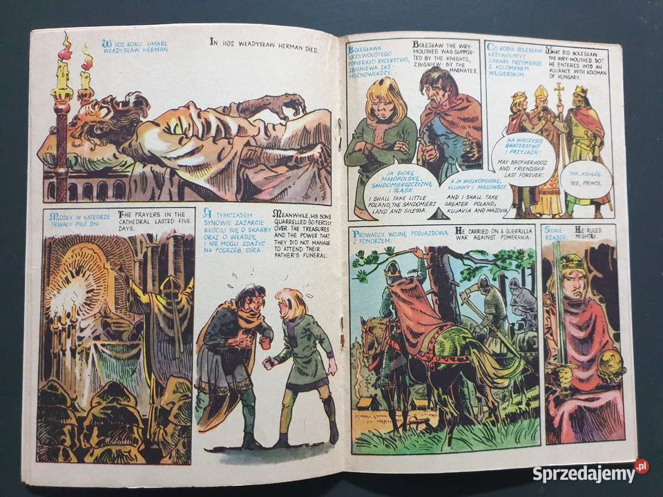Bolesław Krzywousty Boleslas The WryMouthed Komiksy Gdynia sprzedam