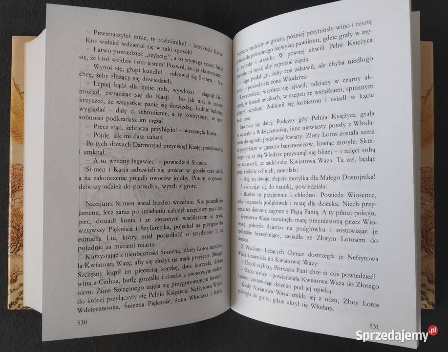 Kwiaty śliwy w złotym wazonie chińska powieść Bełchatów sprzedam