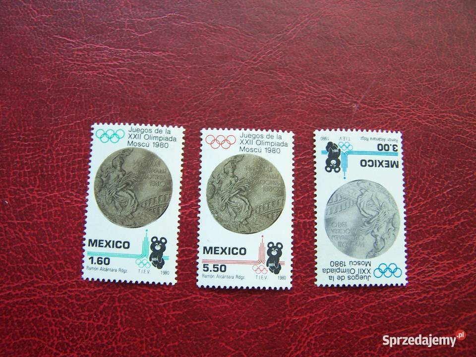 Meksyk 1980 MNH Mi 171820 Sport Olimpiada Moskwa Filatelistyka
