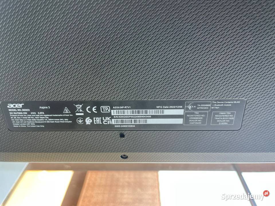 Laptop Acer Aspire 3 A31524P stan Kraków