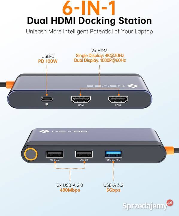 Koncentrator USB C 4K Zawiercie