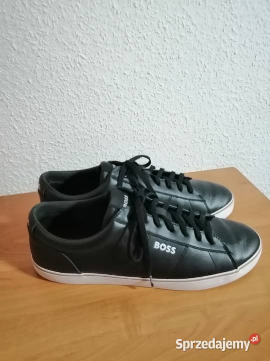 Hugo Boss 50486653 czarne sneakersy skórzane skóra Zgorzelec