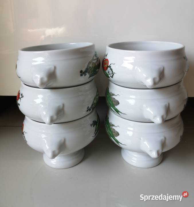 Bulionówki porcelanowe Seltmann Weiden vintage