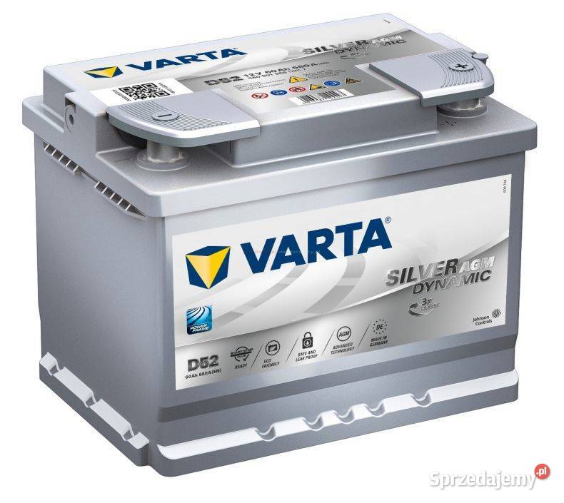 Akumulator Varta Silver Dynamic Agm D52 60Ah680A Stalowa Wola