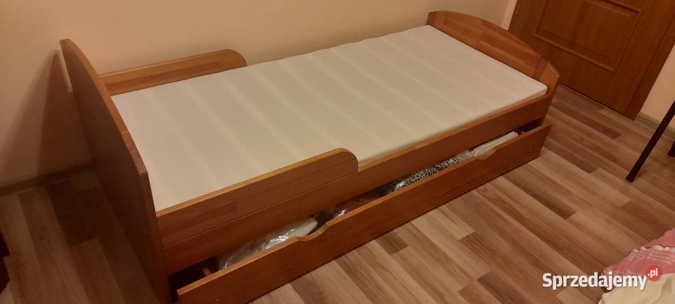 Łóżko dziecięce drewniane z materacem 180x80 Piotrków Trybunalski