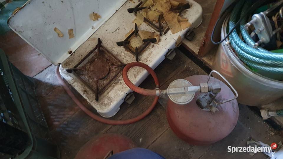 Stara kuchenka gazowa dwupalnikowa z instrukcją Warszawa