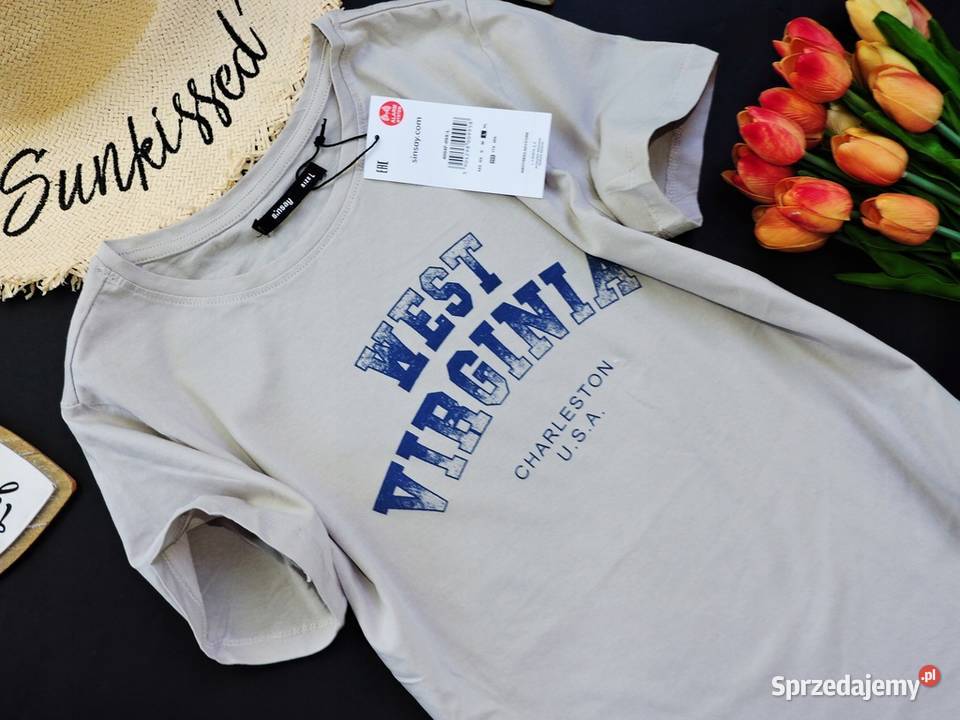 tshirt koszulka sinsay xxs 32 vest virginia Toruń