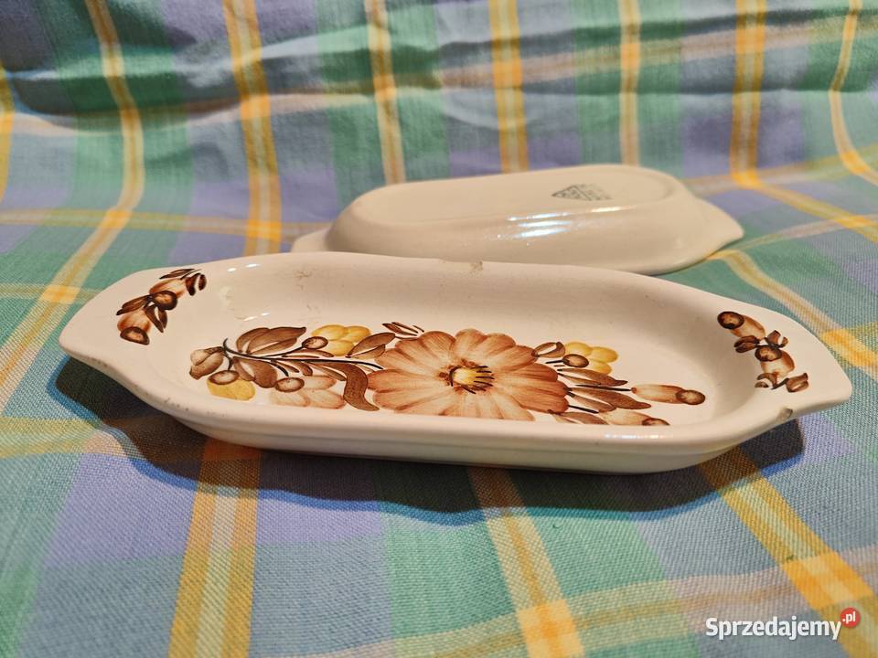 Fajans tacki ręcznie malowane Vintage KOŁO Porcelana i szkło Lublin sprzedam