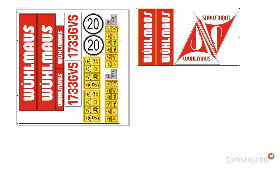 naklejki wuhlmaus 1733 gvs i inne modele super Bydgoszcz