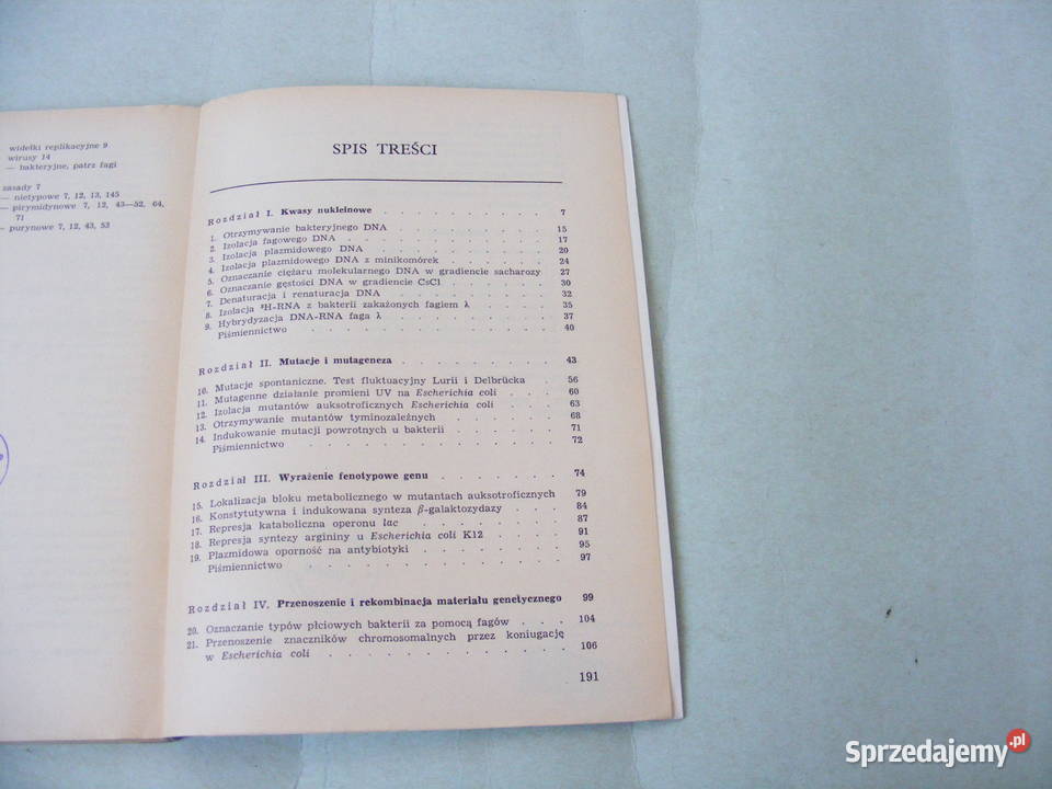 Ćwiczenia z genetyki bakterii Lorkiewicz Oborniki Śląskie sprzedam