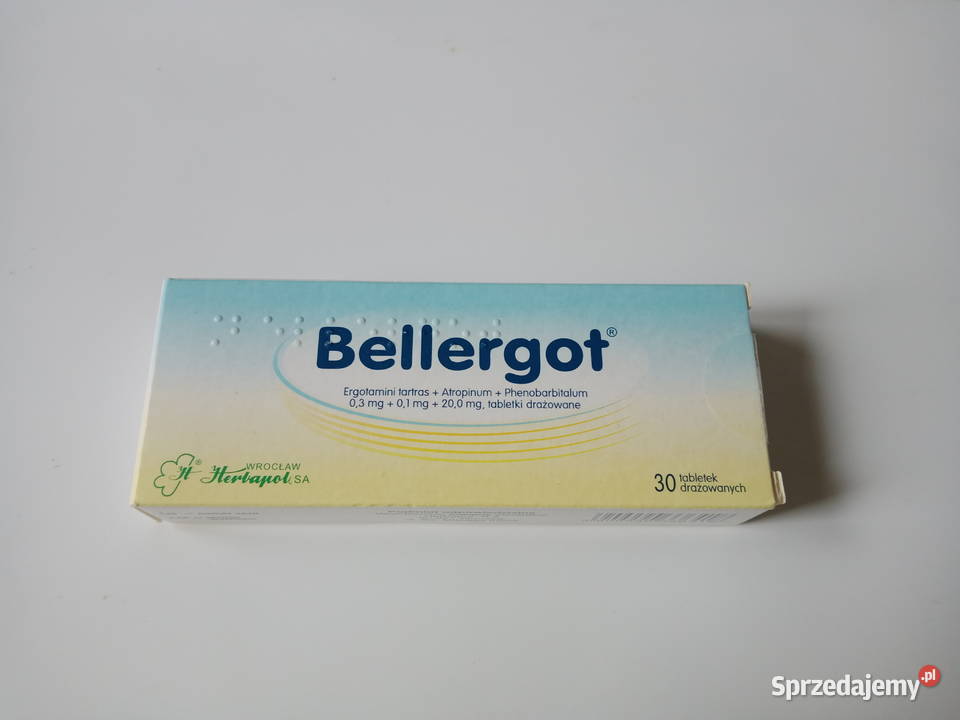 Tabletki Bellergot 30 sztuk tabletek drażetki dolnośląskie Wrocław