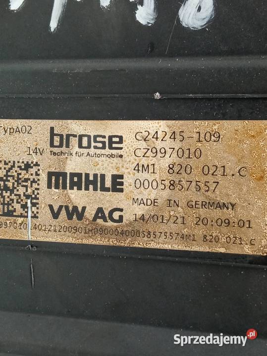 DMUCHAWA NAWIEWU REZYSTOR EU 4M1820021C Audi A6 sprzedam
