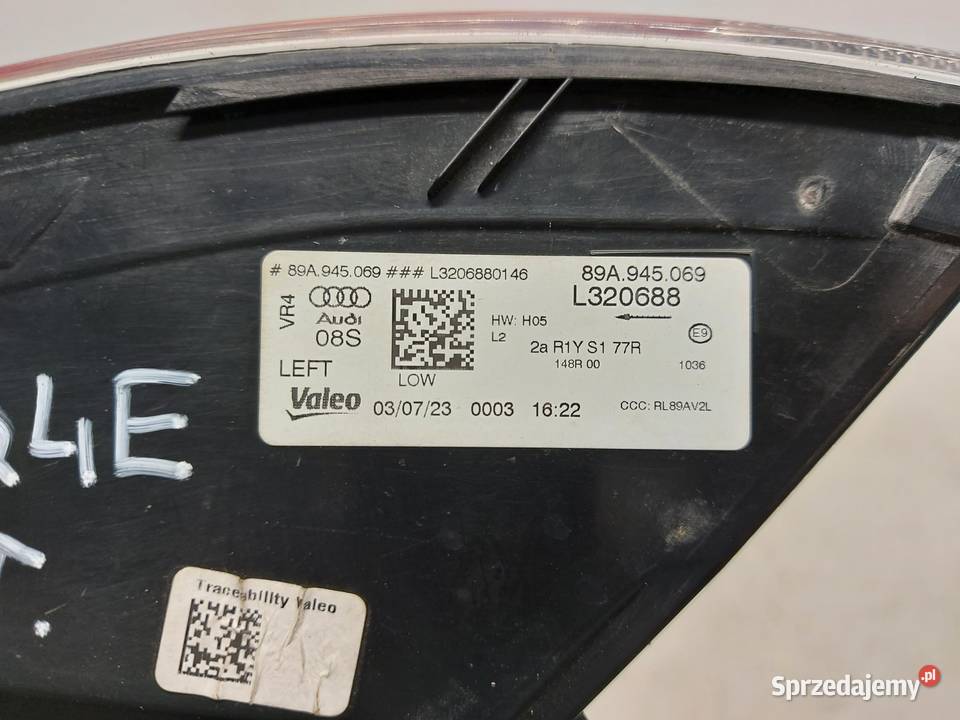 AUDI Q4 etron Lampa tył lewa 89A945069
