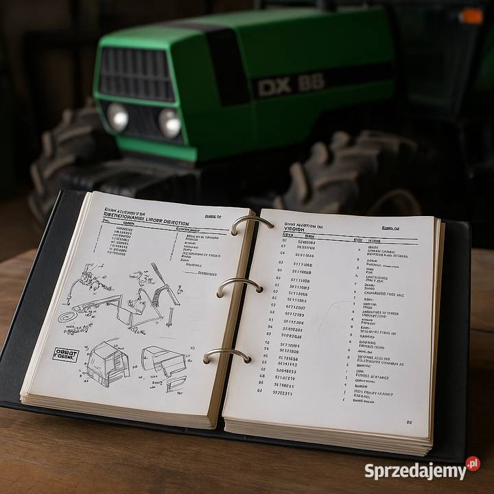 Katalog części do DeutzFahr DX85 Polsku pomorskie sprzedam