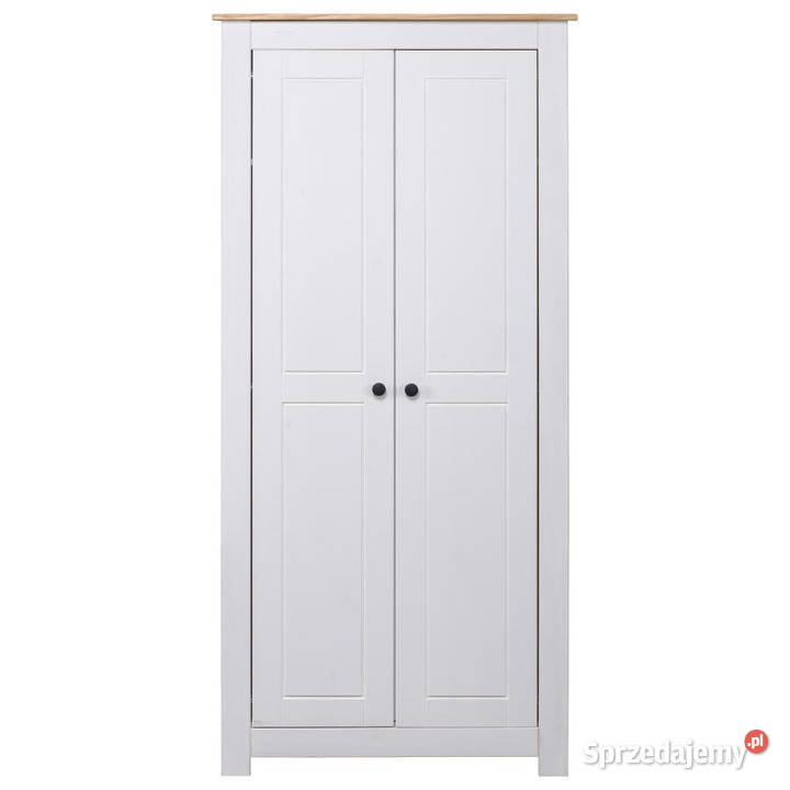 Szafa biała 80 x 50 x 1715 lita sosna seria