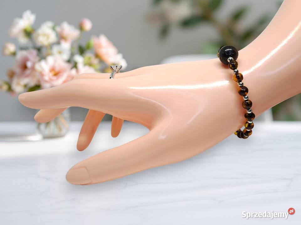 Bransoletka BURSZTYN bałtycki cytryna inkluzje Warszawa sprzedam