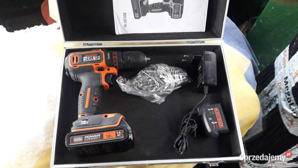 wiertarkowkrętarka 18V LiIon BlackDecker BDCDC18 Miłosław sprzedam