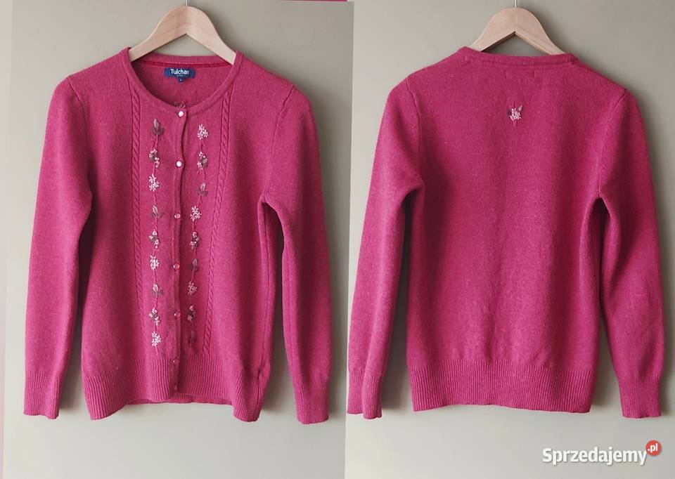 Piękny sweter Tulchan 100 lambswool rozmiar S Lublin