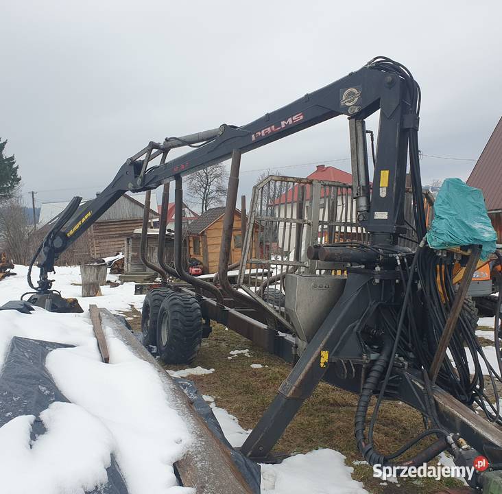 Przyczepa leśna wózek leśny Palms 10 ton