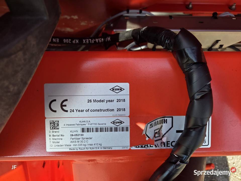 Rozsiewacz KUHN AXIS 302 2018 limiter SUPER STAN Gąsewo